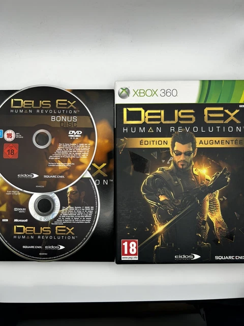 Jeu Deus Ex: Human Revolution - Édition Augmentée Xbox 360 PAL FR Complet, Bon état