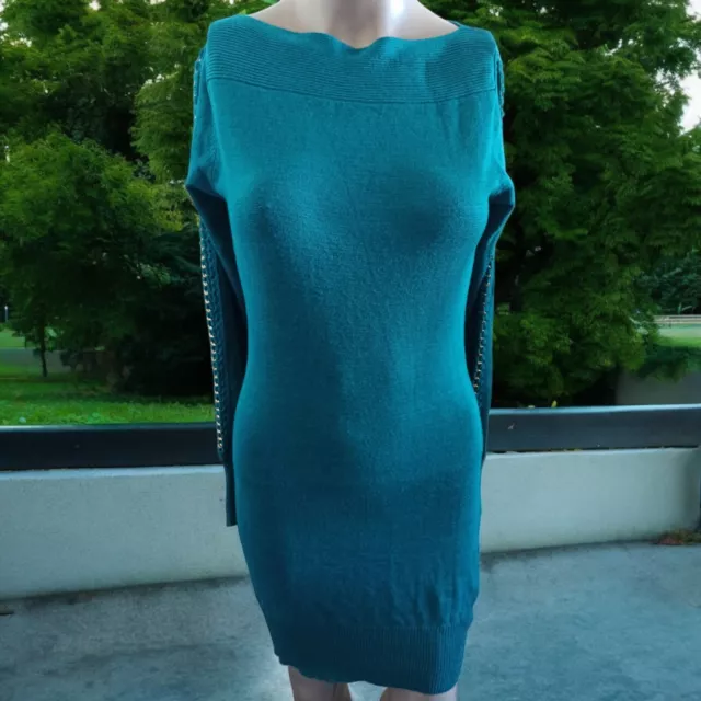 L. Mode Paris Robe Bleue Neuve avec Étiquette Taille Unique
