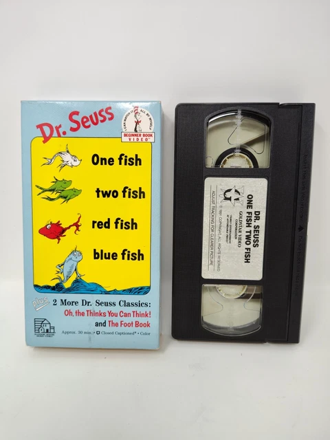 DR. SEUSS ONE Fish Two Fish Red Fish Blue Fish PLUS 2 More - VHS ...