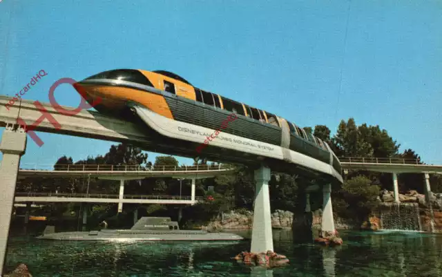 Picture Postcard~ Disneyland, Tomorrowland, Monorail