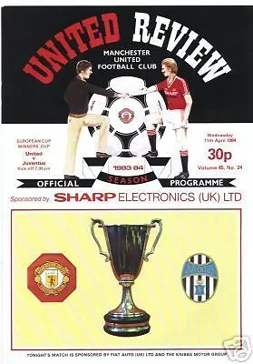 1984 CUP WINNERS CUP SEMI-FINAL - MAN UTD v JUVENTUS