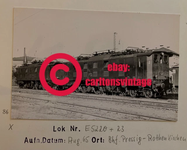 E-Lok E 5220  und E 5223 1965 Bhf Pressig-Rothenkirchen I carltonsvintage