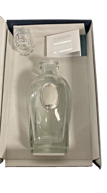 Glass Italian Water Decanter Contemporary Wassershtrom Boxed Bedside Gift Xmas