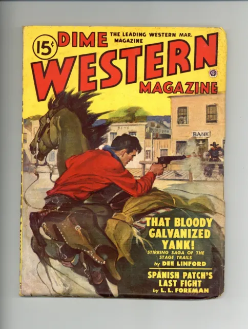 Dime Western Magazine Pulp Mar 1950 Vol. 57 #3 GD Low Grade
