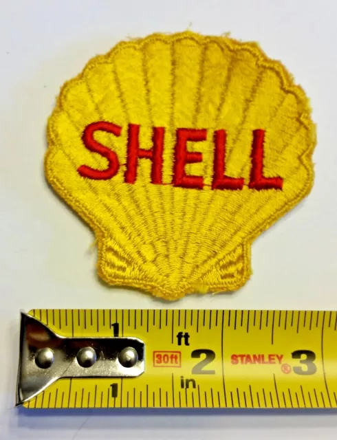 VINTAGE Embroidered Automotive Gasoline Patch (Original-UNUSED) SHELL Large