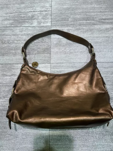 Vintage TOMMY HILFIGER Purse Metallic Sheen Shoulder Bag 90’s Y2K VEGAN LEATHER