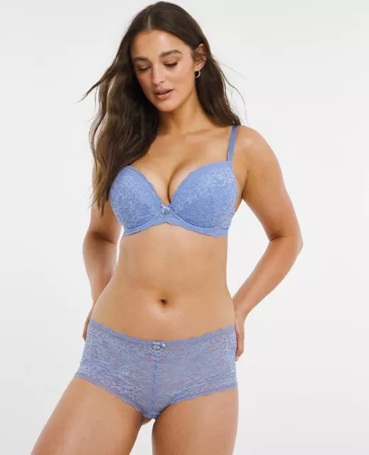 Boux Avenue Mollie Plunge Bra - Blue