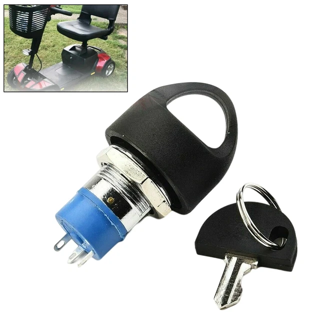 REPLACEMENT MOBILITY SCOOTER Spare Start On/Off Ignition Switch 2 Keys