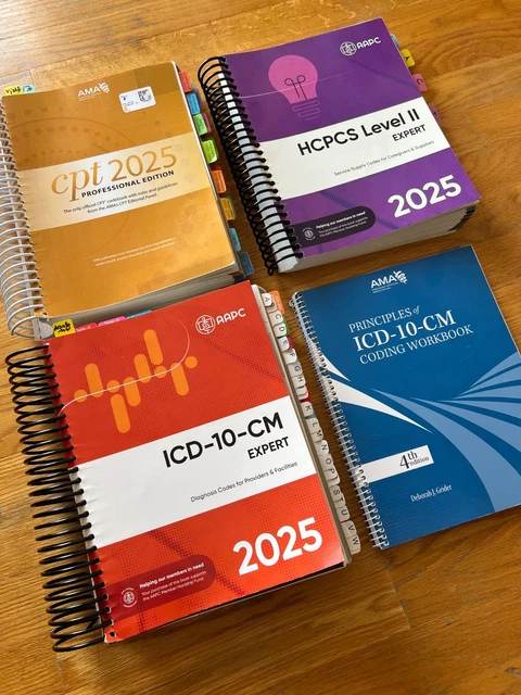 AAPC CPC STUDY BUNDLE 2025 -CPT+ ICD 10 CM-HCPCS Lev II -TABBED + ICD10 ...