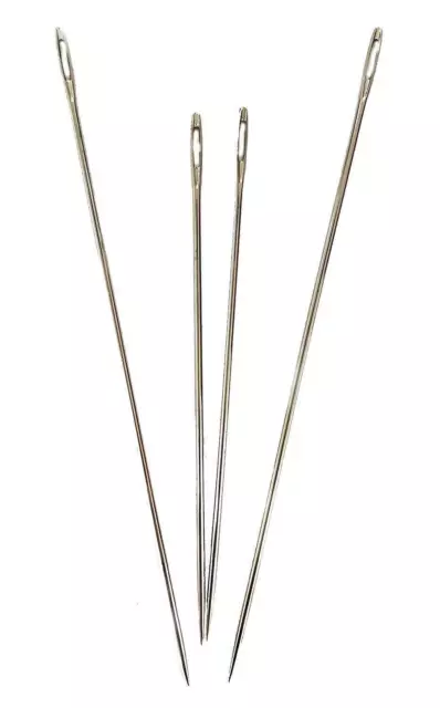 Set Of 4PCS Thick Big Eye Sewing Self-Threading Needles Embroidery Hand Sewing 2