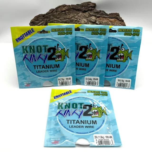 4.5m Knot 2 Kinky 1x1 Nickel Titanium 6lb 12lb 18lb 25lb Knotable Preface