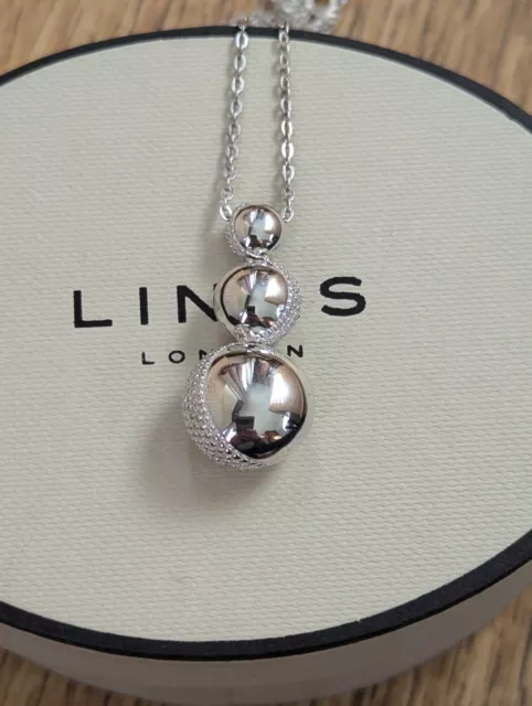 LINKS OF LONDON Masquerade Rose Gold and Silver Heart Shaped Necklace 43.00 PicClick UK