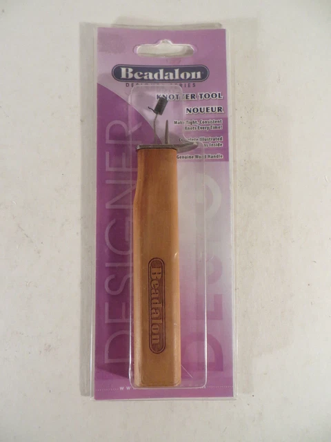 Herramienta de cuentas de nudo Beadalon mango de madera