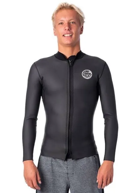 Rip Curl Wetsuit Jacket Mens Dawn Patrol 1.5mm Long Sleeve Front Zip Size XS - S