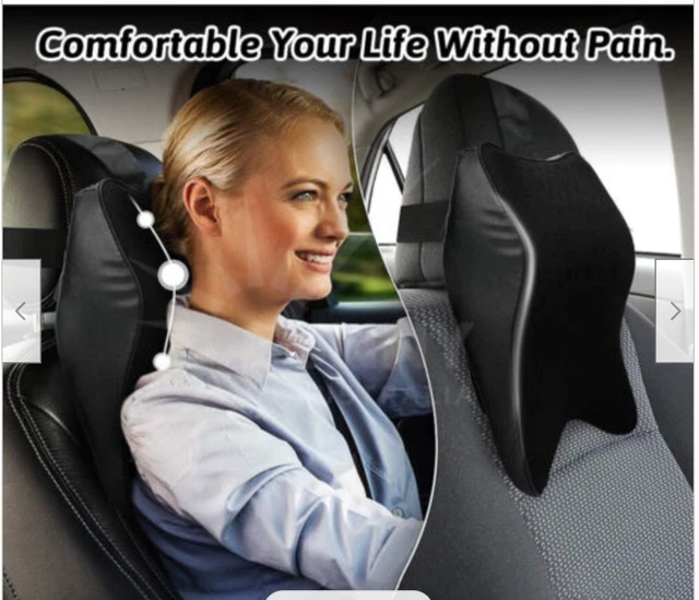 Car Seat Headrest Pad Memory Foam Pillow Head Neck Rest Support Cushion Mat
