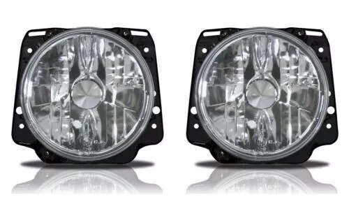 Satz Von Leuchttürme Glas Transparent für VW MK2 19E II 83-91 H4 Halogen Chrom