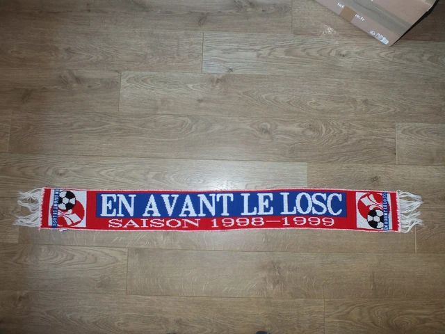 Écharpe De Supporter LOSC Lille - Autographes AUBAMEYANG, KEITA, BODMER, MAVUBA, FRAU - État Neuf
