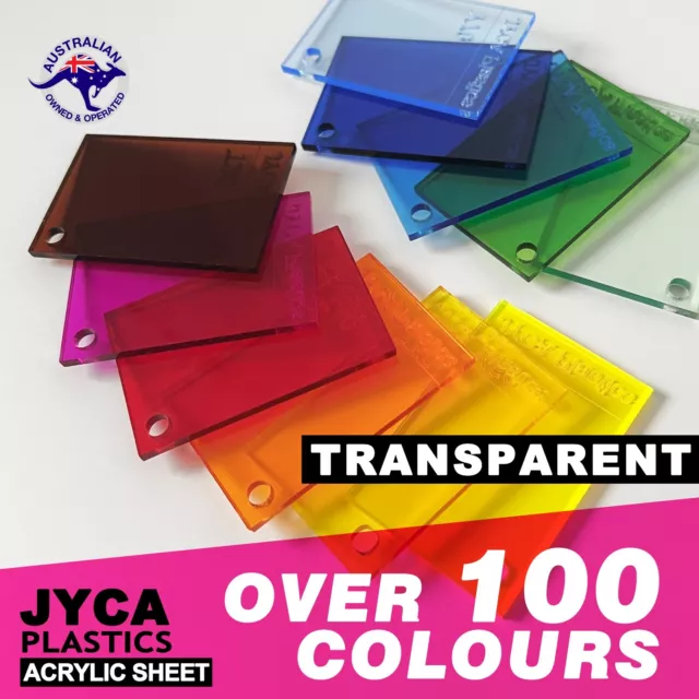 COLOR TINT TRANSPARENT Acrylic Perspex Sheet【Up to 20% OFF】【BEST Price】FREE POST