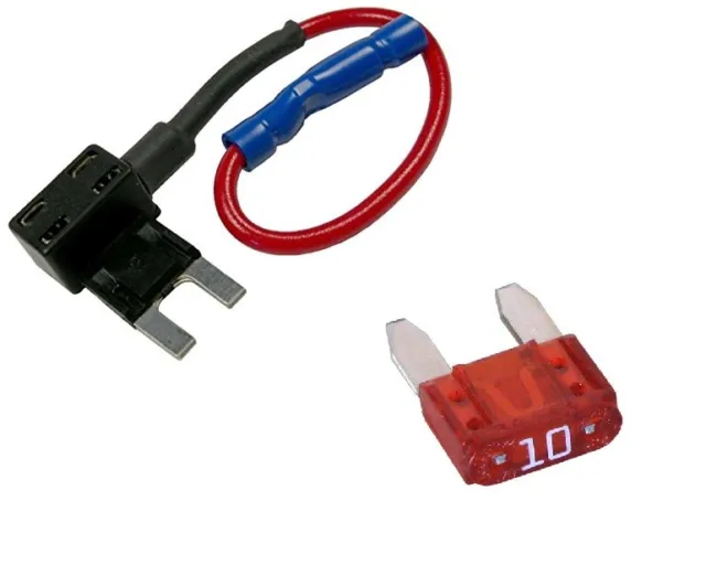 Mini ATM FUSE PLUG Add a circuit Fuse Block Extension for ATM Mini Fuse+10A Fuse