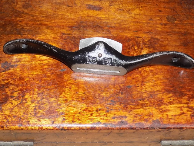 Vintage Stanley No 51 Spokeshave Wood Plane Tool