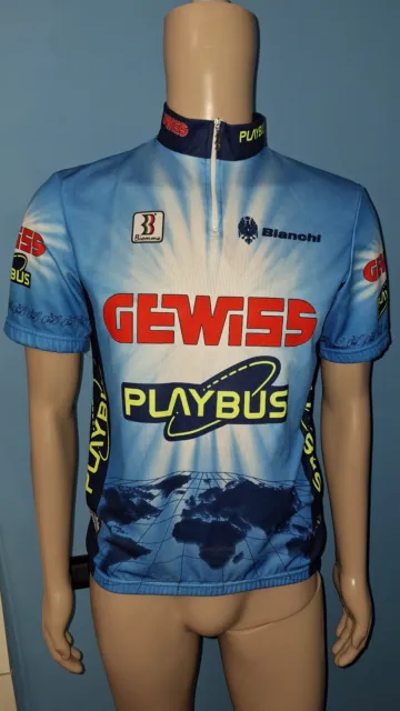 Maglia Ciclismo Team Italiano Gewiss-Playbus Anno 1996 Taglia Xl 52 Italiana