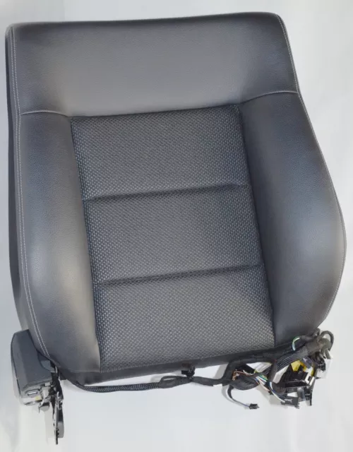 Sitzbezug Sitzfläche Vordersitz für Mercedes W212 Fahrerseite schwarze  Nähte