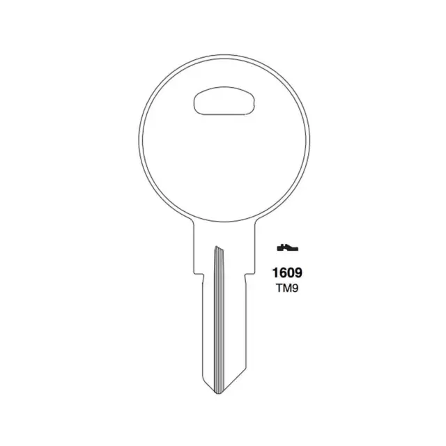 ILCO Fits for 1609 Trimark Commercial Residencial Key Blank TM9 -TRM-1 (10 Pack)