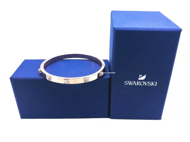 NEW 100% Authentic SWAROVSKI Rose Gold CrystalS Spike Bangle Bracelet 5098368
