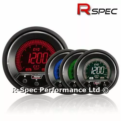 Prosport 52mm Premium Evo LCD Peak Warning EGT Exhaust Temp Temperature Gauge °C