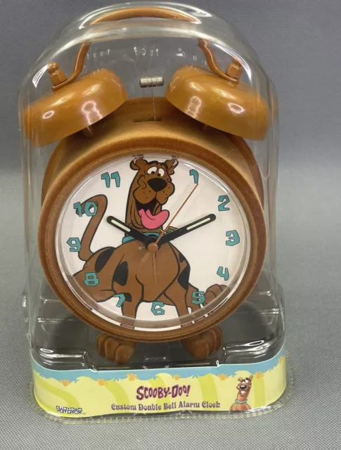 Scooby Doo Custom Double Bell Alarm Clock Warner Bros Fuzzy Glowing Arms
