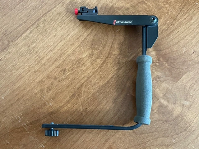 Stroboframe Quick Flip Off Camera Flash Bracket for 35mm digital 645 systems Stroboframe Quick Flip Off Camera Flash Bracket for 35mm digital 645 systems