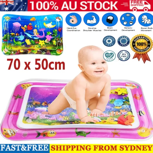 Tummy Time Baby Water Mat Infant Toy Inflatable Play Mat Pad Newborn Boy Girl