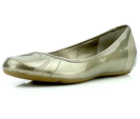 Cole Haan Air Seana Bronze Patent Leather Ballet Flats N5773* Size 7 B