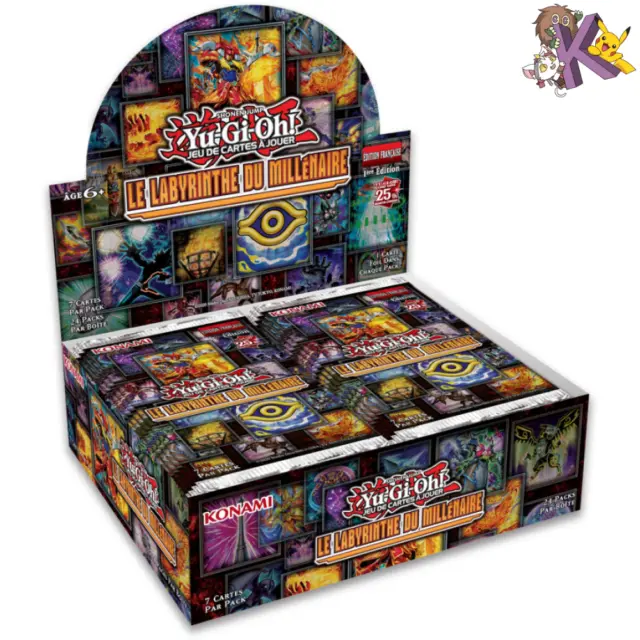 Yu-Gi-Oh! Display de 24 Boosters : Le Labyrinthe du Millénaire FR