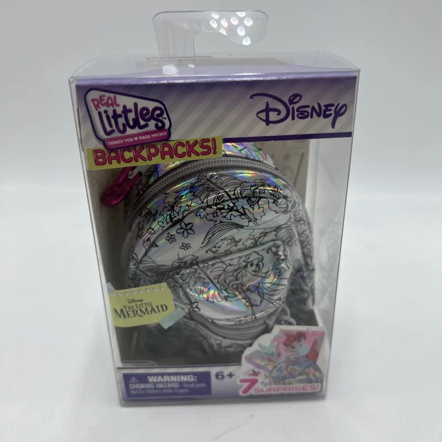REAL LITTLES BACKPACKS Disney The Little Mermaid Mini Backpack With 7