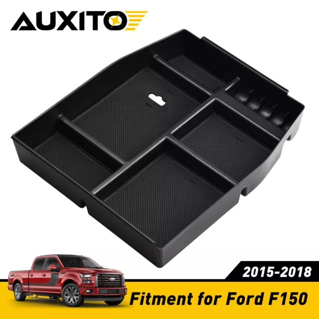 For 2015-2018 Ford F150 Car Center Console Armrest Storage Box Organizer Tray