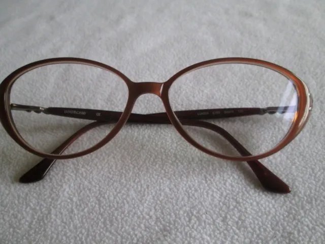 Luxottica brown cat's eye glasses frames. LU 4310.