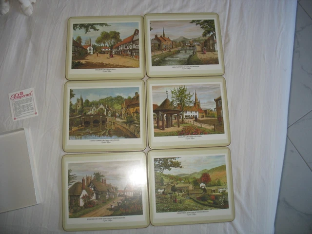 Pimpernel Set 6 Tovagliette All'americana Con Scatola Originale Vintage Anni 80