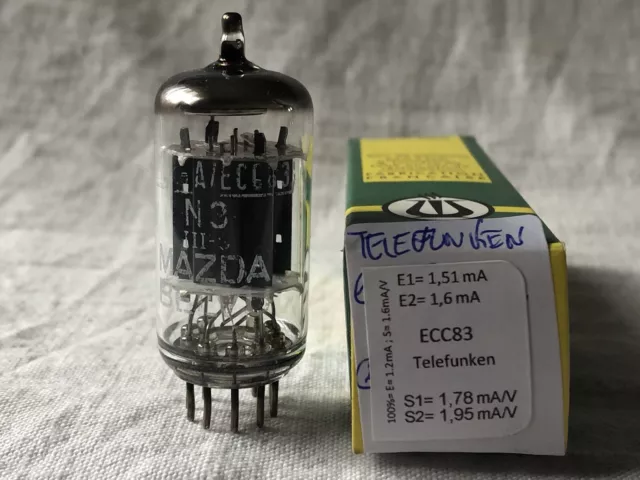 12ax7 ECC83 Telefunken    Vacuum Tube, lampe, Röhre, Valve Lampa. NOS, NIB