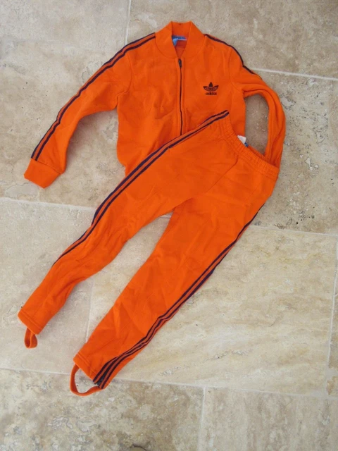 SURV TEMENT ADIDAS VINTAGE ann es 70 VENTEX tracksuit orange