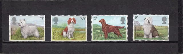 Great Britain 1979 British Dogs Set Of 4 Stamps Mnh