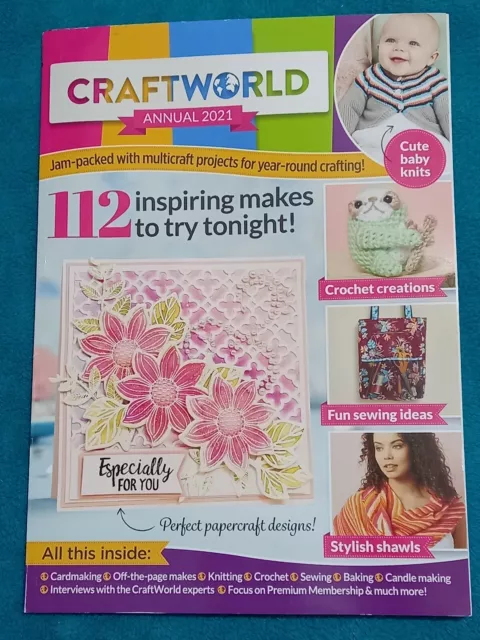 Craftworld Annual 2021 - Candle making Cardmaking Knitting Sewing Crochet Baking