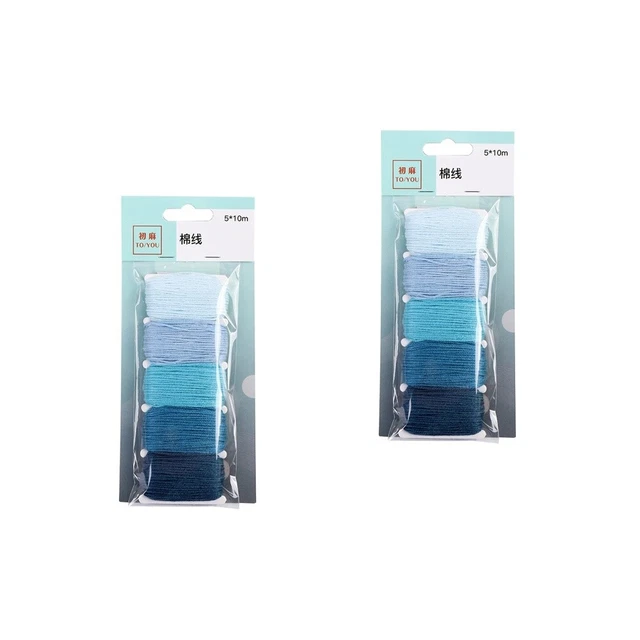 Juego de 2 pulseras de hilo de coser hilo de algodón hilo de amistad hilo de coser hilo