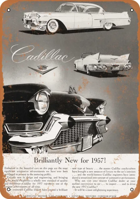 Metal Sign - 1957 Cadillac - Vintage Look Reproduction