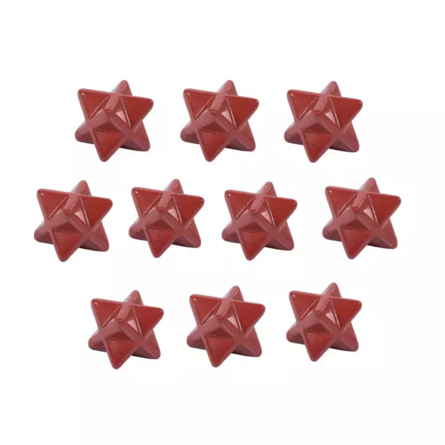 20PCS Natural Red Jasper Stone Merkaba Star Crystal Skull Reiki Healing Gemstone