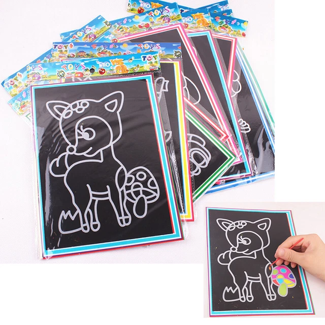1x Papel de Pintura de Arte Mágico con Palo de Dibujo Niños Educa EF*TM