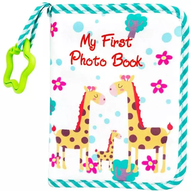 Photo Album Baby Soft Child Photo Book Cloth Baby Photo with Safe Mirror Holds