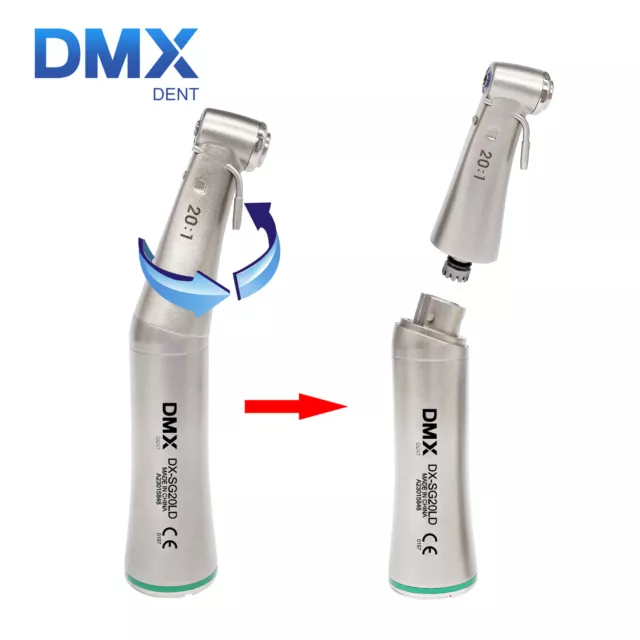 DMX DX-SG20LD Dental 20:1 Implant Fiber Optic Contra Angle Handpiece Fit X-SG20L
