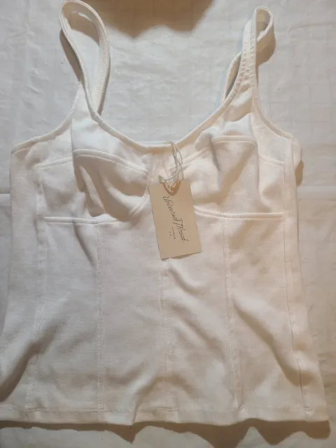 Women's Corset Tank - Universal Thread White Size Medium