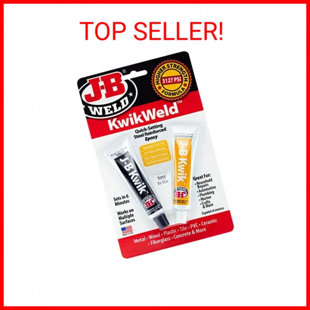 J-B Weld 8276 KwikWeld Quick Setting Steel Reinforced Epoxy - Dark Grey 2 oz